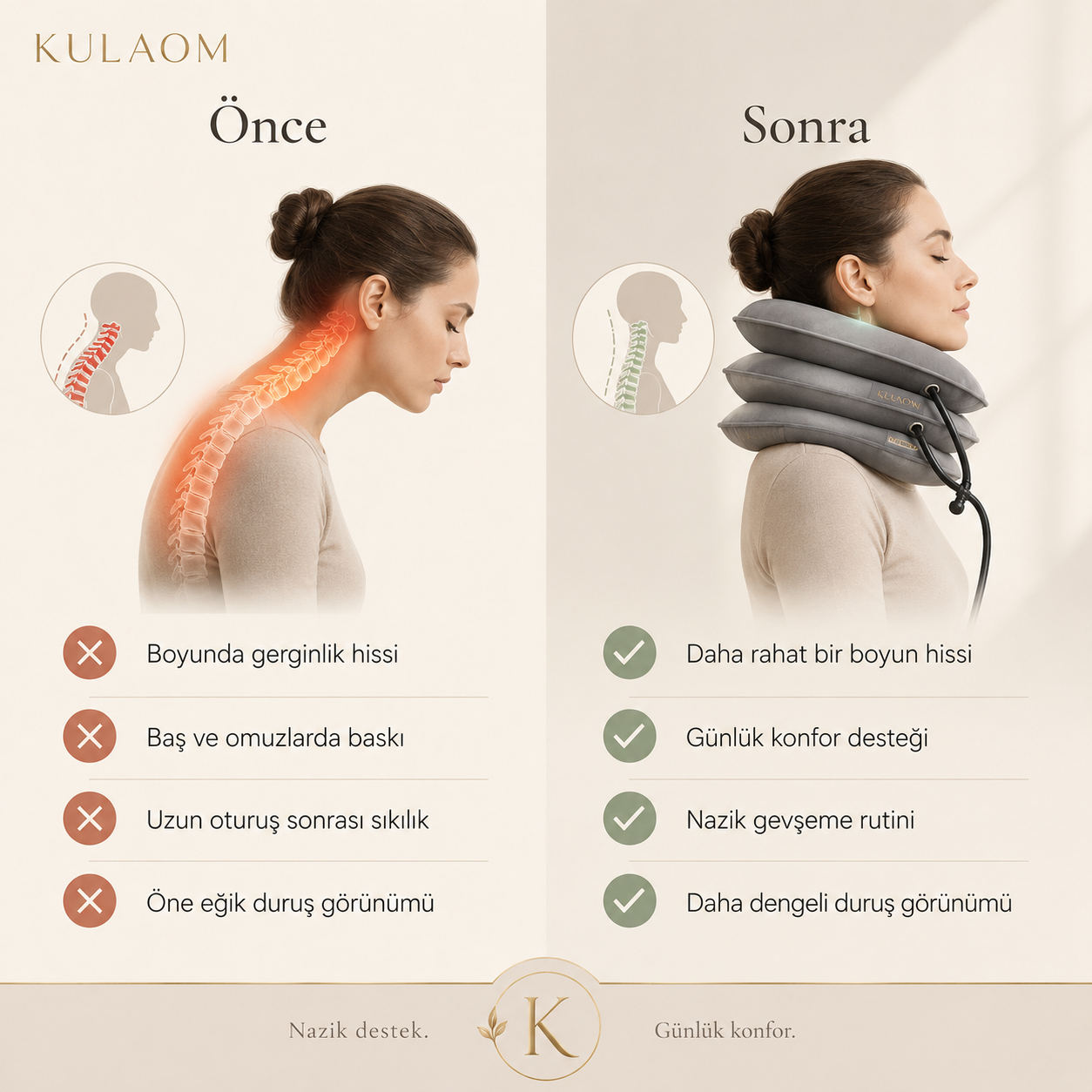 AirLift™Boyun Konfor Destek Yastığı